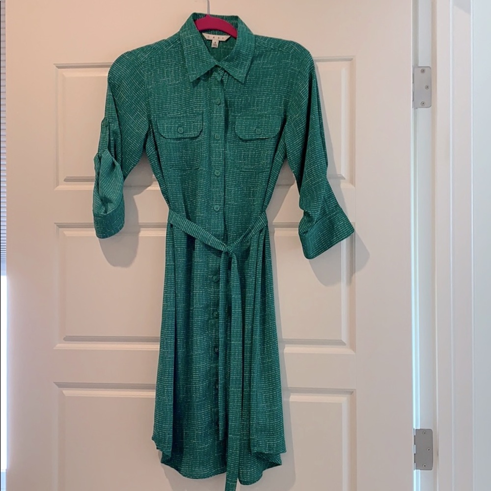 CAbi Green shirtdress